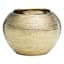 Crosby St. Indoor Gold Round Textured Planter, 3.7"