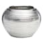 Crosby St. Indoor Silver Round Textured Planter, 3.7"