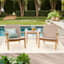 Park City Acacia Wood Patio Chat Set