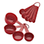 KitchenAid Universal Measuring Cups & Spoons Set, Red