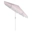 Providence Premium Pink Awning Stripe Round Patio Umbrella, 9'