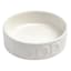 Classic White Ceramic 4-Cup Pet Food Bowl, Medium