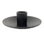 Black Plate Taper Candle Holder, 4"
