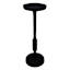 Black Pillar Candle Holder, 12"