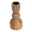 Natural Wooden Taper Candle Holder, 6"