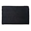 Black Shag Bath Rug, 16x24