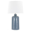 Honeybloom Blue Ceramic Medium Table Lamp with Shade, 24"
