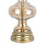 Providence Amber Luster Glass Medium Table Lamp Base with Gold Accents, 22"