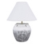 Ty Pennington Grey Ombre Ceramic Pot Small Table Lamp with Shade, 11.5"