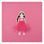 Tiny Dreamers Hot Pink Princess Canvas Wall Art, 12"