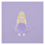 Tiny Dreamers Purple Princess Canvas Wall Art, 12"