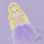 Tiny Dreamers Purple Princess Canvas Wall Art, 12"