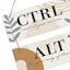 Ctrl Alt Del Hanging Wall Sign, 10x14