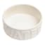 Classic White Ceramic 4-Cup Pet Water Bowl, Medium