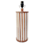Found & Fable Brown & White Striped Inlay Medium Table Lamp Base, 17"