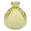 Yellow Striped Glass Bud Vase, 4"