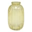 Yellow Striped Glass Bud Vase, 5"