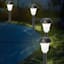 Solar Black Pathway Light