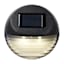 2-Lumen Solar Black Circle Deck Light