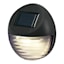 2-Lumen Solar Black Circle Deck Light