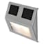 2-Lumen Solar Silver Deck Light