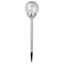 Solar Clear Crackle Large Globe Pathway Light