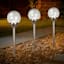 Solar Clear Crackle Large Globe Pathway Light