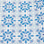 Vinyl Blue/Ivory Runner 2x5