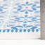 Vinyl Blue/Ivory Runner 2x5