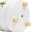 Honeybloom Indoor White Honeybee Stoneware Pot, Medium
