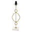 Providence Gold Stacked Decorative Medium Table Lamp Base, 15"
