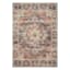 (A407) Halton Slate Rust Distressed-Look Area Rug, 5x8