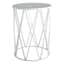 Metal Diamond Plant Stand, White