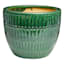 Found & Fable Indoor Green Glazed Ceramic Nico Pot, 11.4"