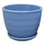 Indoor Blue Beehive Ceramic Pot, Small