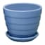 Indoor Blue Beehive Ceramic Pot, Extra Small