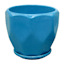 Indoor Hexa Blue Ceramic Pot, Small