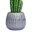 Ty Pennington Indoor Blue Clearwater Glazed Planter, Medium