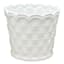 Providence Indoor White Ceramic Weave Planter, 6.5"