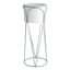 Providence White Metal Planter Stand, Small