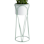 Providence White Metal Planter Stand, Small