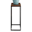 Eliza Wood & Metal Plant Stand, Small