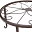 Copper Colored Metal Star Plant Stand, Large