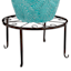 Copper Colored Metal Star Plant Stand, Large