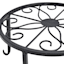Black Metal Star Plant Stand, Small