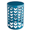 Teal Chevron Metal Plant Stand, 20"
