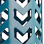 Teal Chevron Metal Plant Stand, 20"