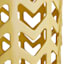 Yellow Metal Chevron Plant Stand, Medium