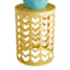 Yellow Metal Chevron Plant Stand, Medium