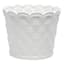 Providence Indoor White Ceramic Weave Planter, 8"